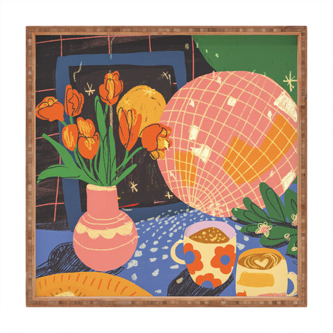 Gigi Rosado Disco night 2 Square Tray