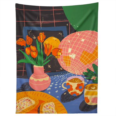 Gigi Rosado Disco night 2 Tapestry