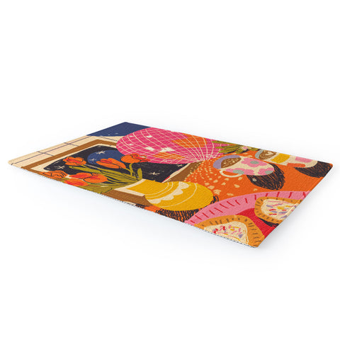 Gigi Rosado Disco night Area Rug
