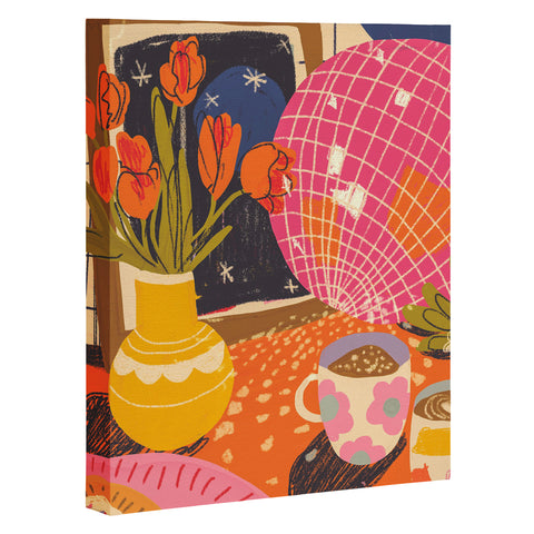 Gigi Rosado Disco night Art Canvas