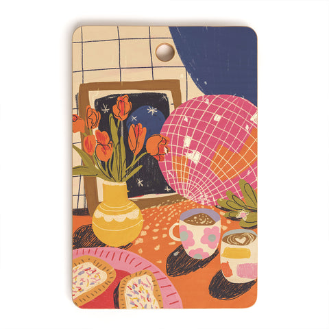 Gigi Rosado Disco night Cutting Board Rectangle
