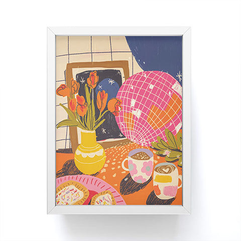 Gigi Rosado Disco night Framed Mini Art Print