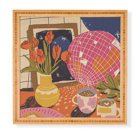 Gigi Rosado Disco night Framed Wall Art