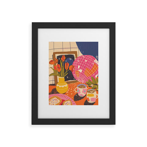 Gigi Rosado Disco night Framed Art Print
