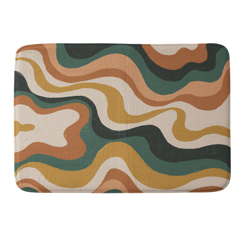 Gigi Rosado Earthy swirls Memory Foam Bath Mat