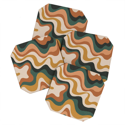 Gigi Rosado Earthy swirls Coaster Set