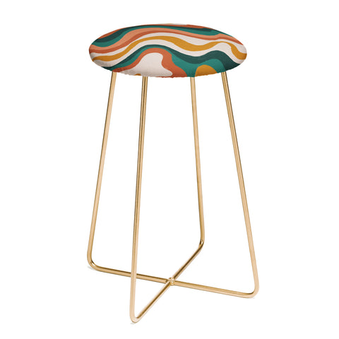 Gigi Rosado Earthy swirls Counter Stool
