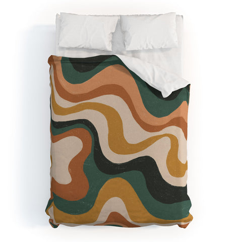 Gigi Rosado Earthy swirls Duvet Cover
