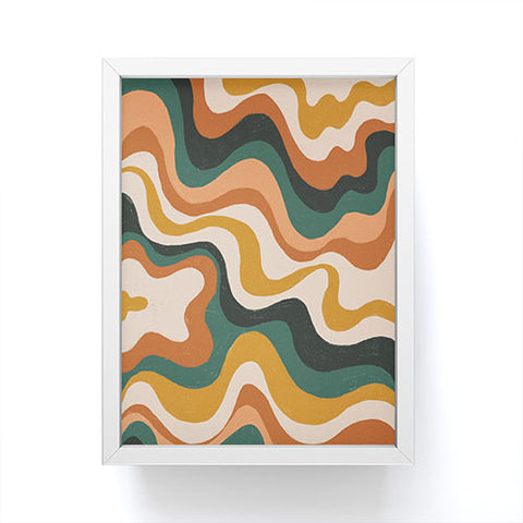 Gigi Rosado Earthy swirls Framed Mini Art Print