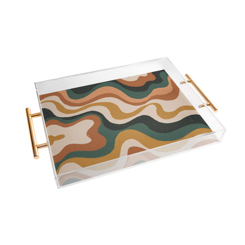 Gigi Rosado Earthy swirls Acrylic Tray
