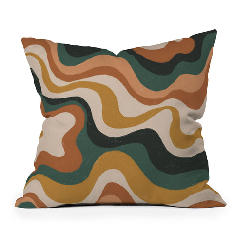 Gigi Rosado Earthy swirls Throw Pillow