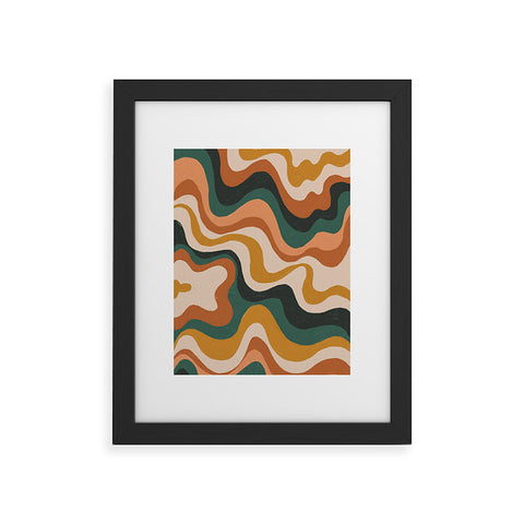 Gigi Rosado Earthy swirls Framed Art Print