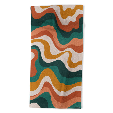 Gigi Rosado Earthy swirls Beach Towel