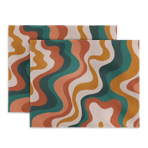 Gigi Rosado Earthy swirls Placemat