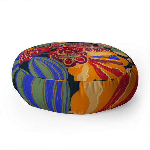 Gigi Rosado Eclipse garden Floor Pillow Round