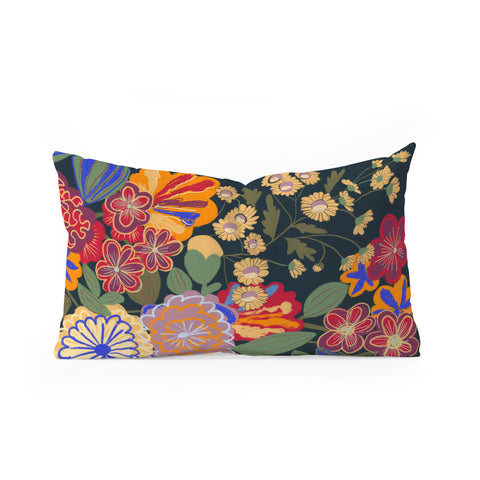 Gigi Rosado Eclipse garden Oblong Throw Pillow