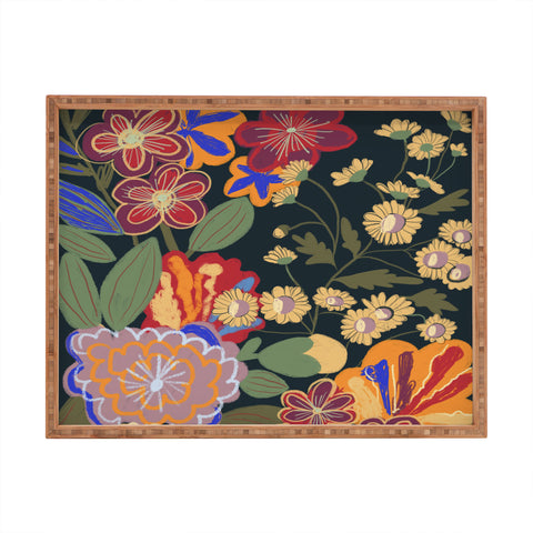 Gigi Rosado Eclipse garden Rectangular Tray