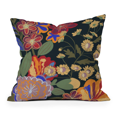 Gigi Rosado Eclipse garden Throw Pillow
