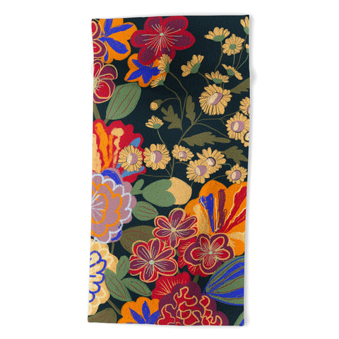 Gigi Rosado Eclipse garden Beach Towel