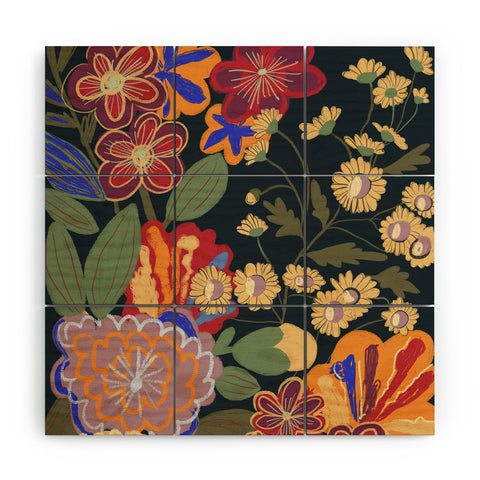 Gigi Rosado Eclipse garden Wood Wall Mural
