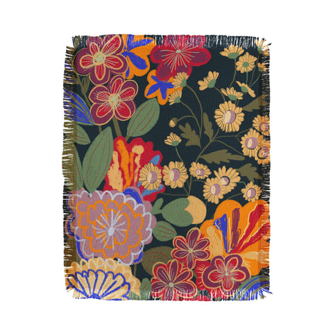 Gigi Rosado Eclipse garden Throw Blanket