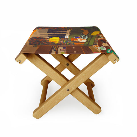 Gigi Rosado Evening book reader Folding Stool