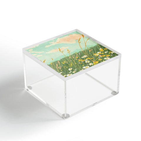 Gigi Rosado Floral landscape Acrylic Box