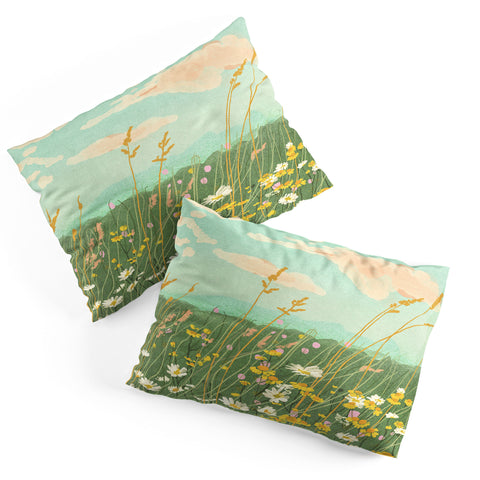 Gigi Rosado Floral landscape Pillow Shams