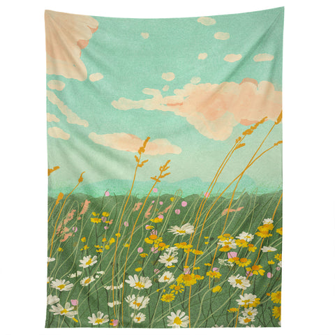 Gigi Rosado Floral landscape Tapestry