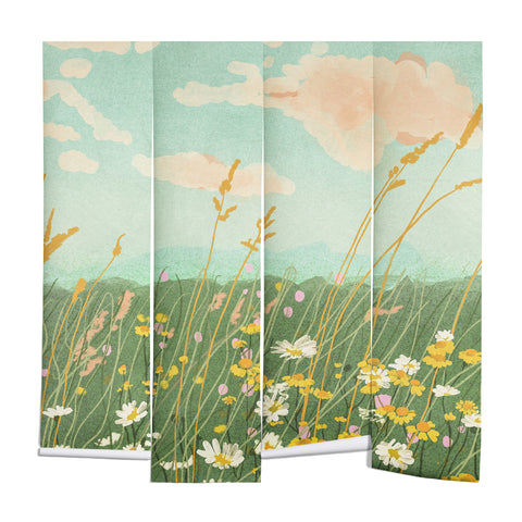 Gigi Rosado Floral landscape Wall Mural