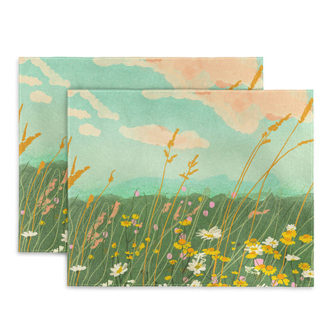 Gigi Rosado Floral landscape Placemat