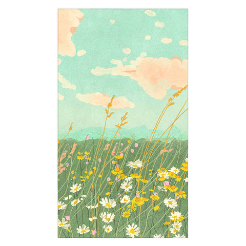 Gigi Rosado Floral landscape Tablecloth