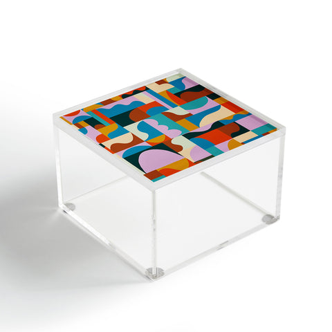 Gigi Rosado Geometric collage Acrylic Box