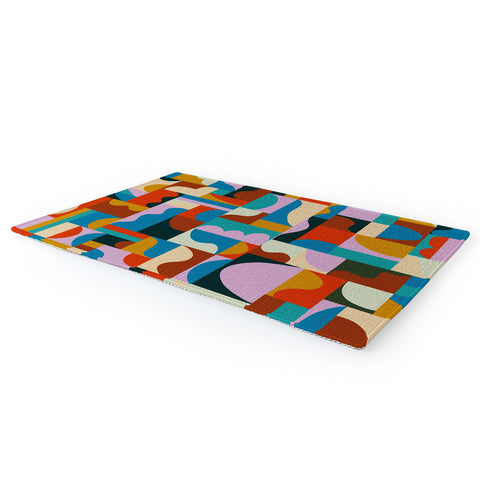 Gigi Rosado Geometric collage Area Rug