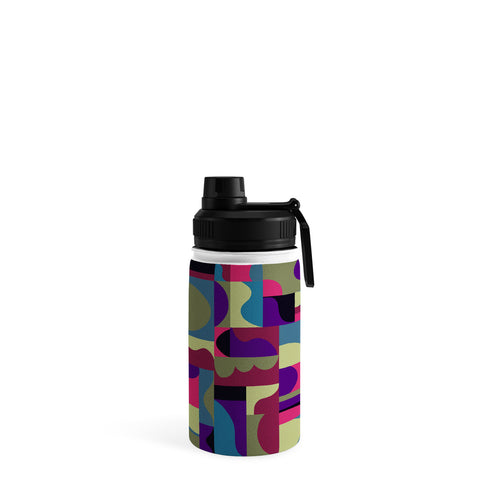 Gigi Rosado Geometric collage patchouli Water Bottle