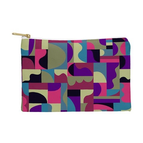 Gigi Rosado Geometric collage patchouli Pouch
