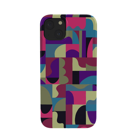 Gigi Rosado Geometric collage patchouli Phone Case