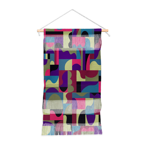 Gigi Rosado Geometric collage patchouli Wall Hanging Portrait