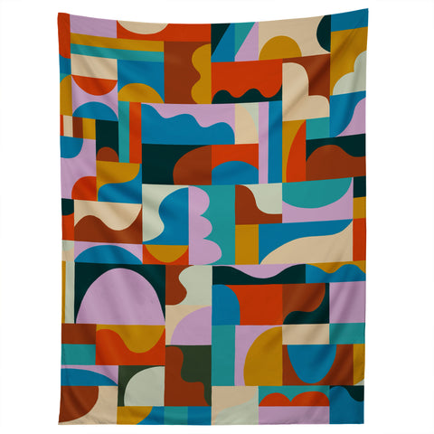 Gigi Rosado Geometric collage Tapestry