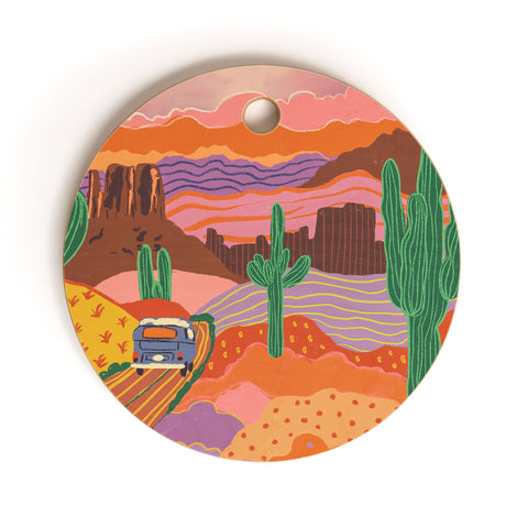 Gigi Rosado Grand Canyon Cutting Board Round