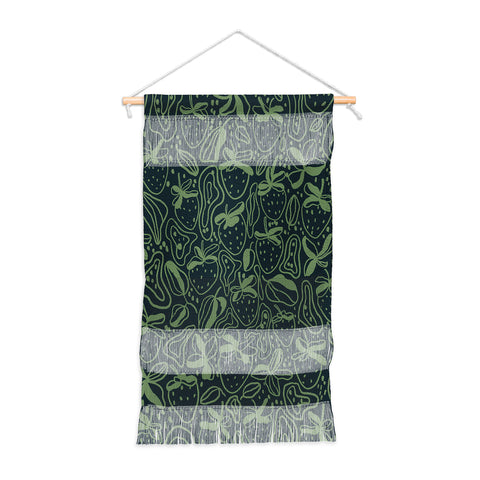 Gigi Rosado Green strawberries Wall Hanging Portrait