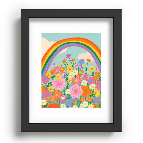 Gigi Rosado Happy rainbow Recessed Framing Rectangle