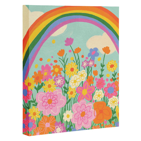 Gigi Rosado Happy rainbow Art Canvas
