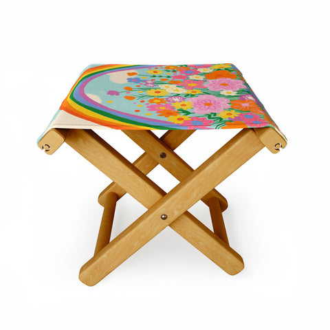 Gigi Rosado Happy rainbow Folding Stool