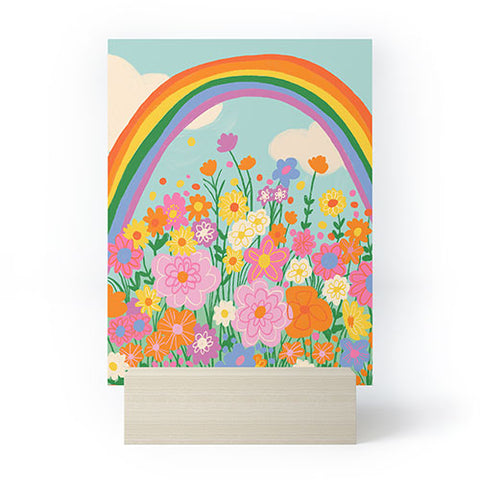 Gigi Rosado Happy rainbow Mini Art Print