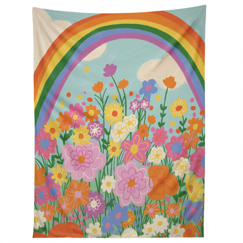 Gigi Rosado Happy rainbow Tapestry
