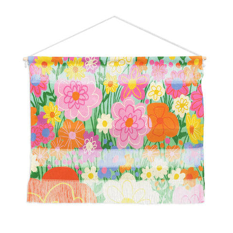 Gigi Rosado Happy rainbow Wall Hanging Landscape