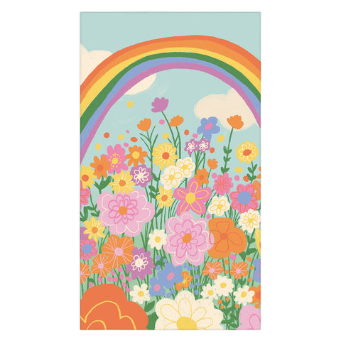 Gigi Rosado Happy rainbow Tablecloth
