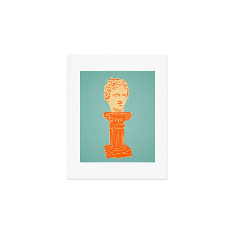 Gigi Rosado Head on pedestal Art Print