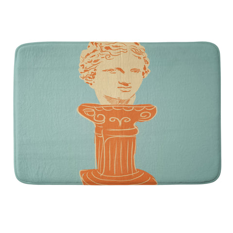 Gigi Rosado Head on pedestal Memory Foam Bath Mat